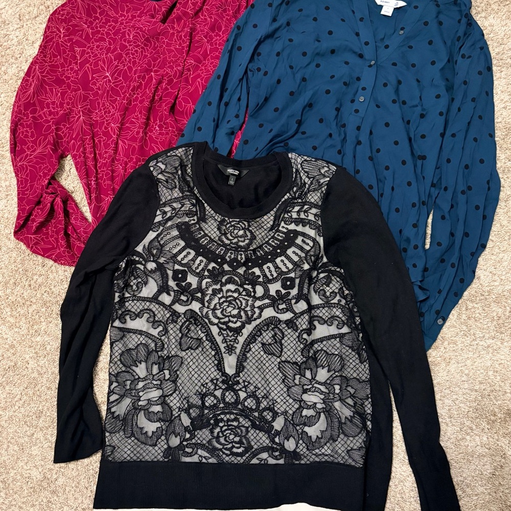 Old Navy, Vera wang and Apt 9 Tops